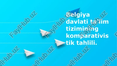 belgiya ta'lim tizimi — PPTX