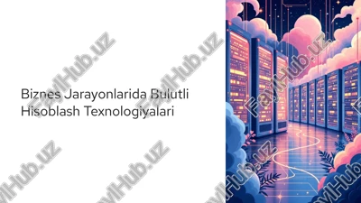 bulutli hisoblash texnologiyalari — PPTX