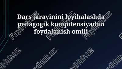pedagogik kompetentlik — PPTX