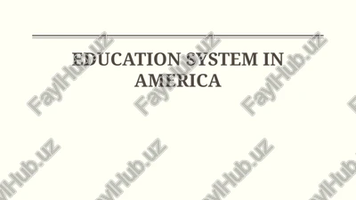understanding the american education system — PPTX