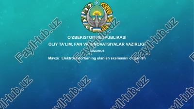 elektrostatorlarning ulanish sxemalari — PPTX