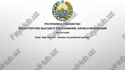 gaptuzilishi.asosiyvayordamchiqismlar — PPTX