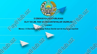 nukus davlat san'at muzeyi — PPTX