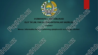interaktiv dasturlash muhitlari — PPTX