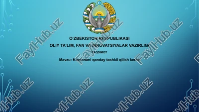 biznesni qanday tashkil qilish kerak — PPTX