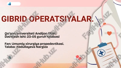 gibrid operatsiyalar — PPTX