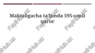 595-sonli qaror — PPTX