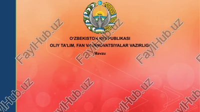 oʻzbekiston mustaqil respublikasi — PPTX