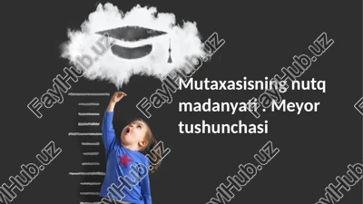 mutaxasis nutq madaniyati va norma tushunchasi — PPTX