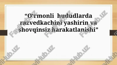 yashirin harakat asoslari — PPTX