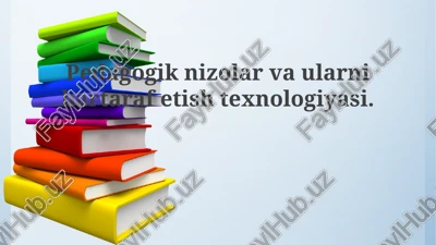 pedagogik mojarolar va ular bilan farq etish texnologiyasi — PPTX