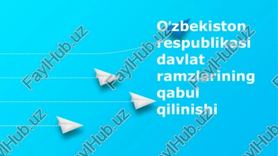 o'zbekiston respublikasi davlat ramzlari: tarix, ma'no va ahamiyat — PPTX