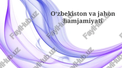 o'zbekistonning tashqi siyosati — PPTX