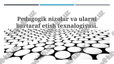pedagogik ziddiyatlar va ularni barta texnologiyasi — PPTX