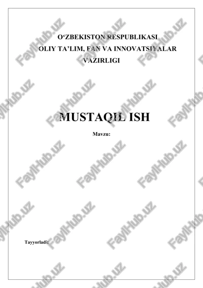 markaziy to'qnashuvning asoslari — DOCX