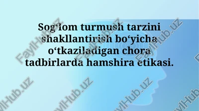 hamshiralik etikasi — PPTX