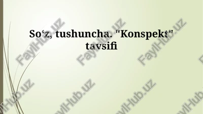 konspekt — PPTX