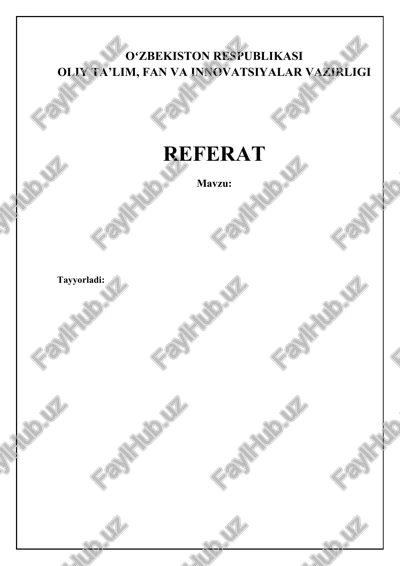 sun'iy intellekt: asoslar, turlari va texnologiyalari — DOCX