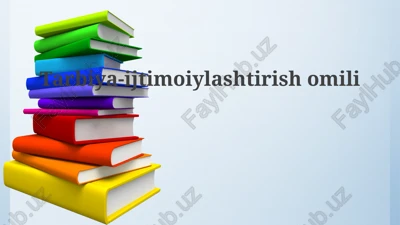 ijtimoiy moslashuv omili — PPTX