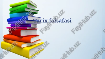 tarix falsafasi — PPTX