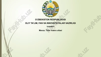 tillar makrooilasi — PPTX
