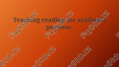 teaching academic reading — PPTX