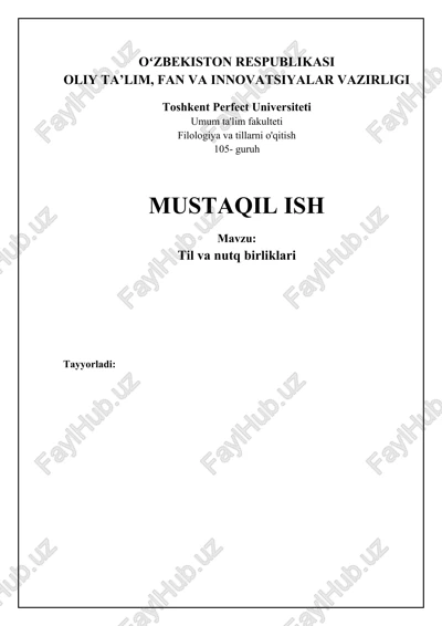 til va nutq birliklari — DOCX