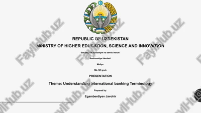 understanding international banking terminology — PPTX