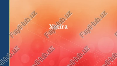 xotira — PPTX