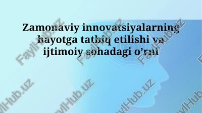 innovatsiyalar — PPTX