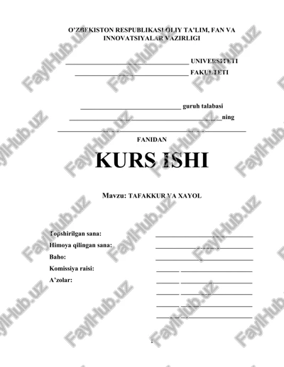 tafakkur va xayol — PDF