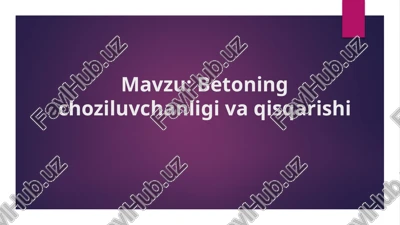 betoning choziluvchanligi va qisqarishi — PPTX