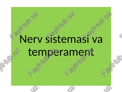 nervsistemasivatemperament — PPTX