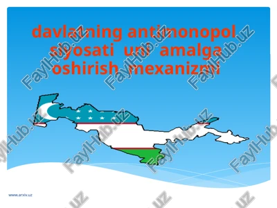 monopoliyaning asosiy vazifalari — PPTX