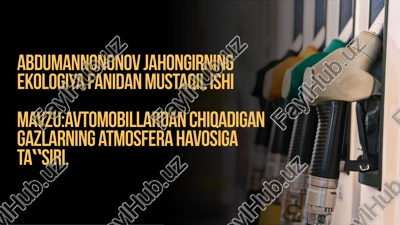 avtomobillardan chiqadigan gazlarning atmosfera havosiga ta‟siri — PDF