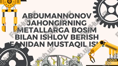 bosim ostida ishlov berish texnologiyalari — PDF