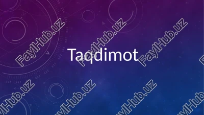 telemeditsina tarmoqlisog‘liqnisaqlash — PPTX