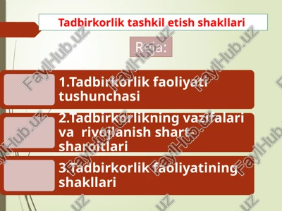 tadbirkorlik — PPTX
