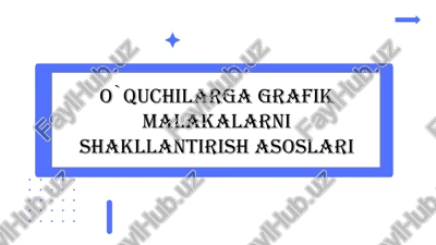 grafik malakalar va ularning o'quvdagi roli — PPTX
