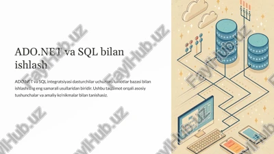 ado.net va sql bilan ishlash — PPTX