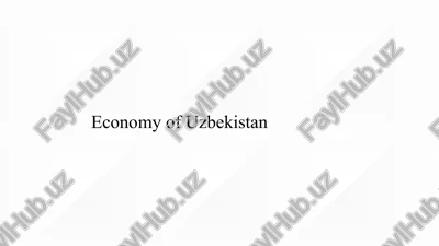 economy of uzbekistan — PPTX