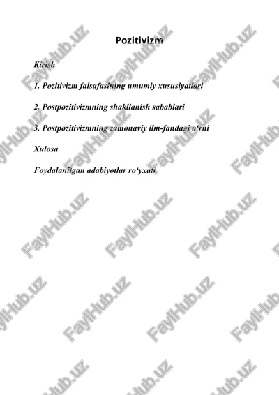 pozitivizm — DOCX