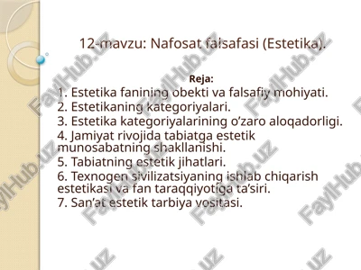 nafosatfalsafasi(estetika) — PPTX