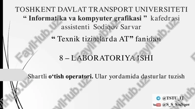 informatika va kompyuter grafikasi — PDF