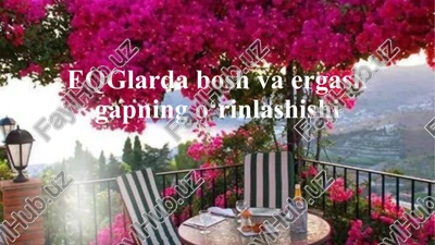 eqglarda bosh va ergash gapning o'rinlashuvi — PPTX