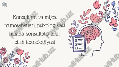 konsultativ ta’siretish texnologiyasi — PPTX