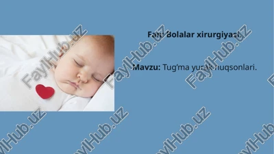 yurakning tug'ma nuqsonlari — PPTX