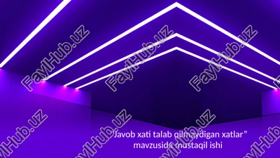 javobxatitalabqilmaydiganxatlar — PPTX
