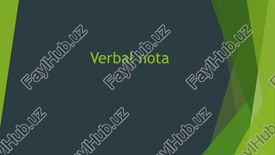 verbal nota — PPTX