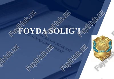 foyda solig‘i — PPTX